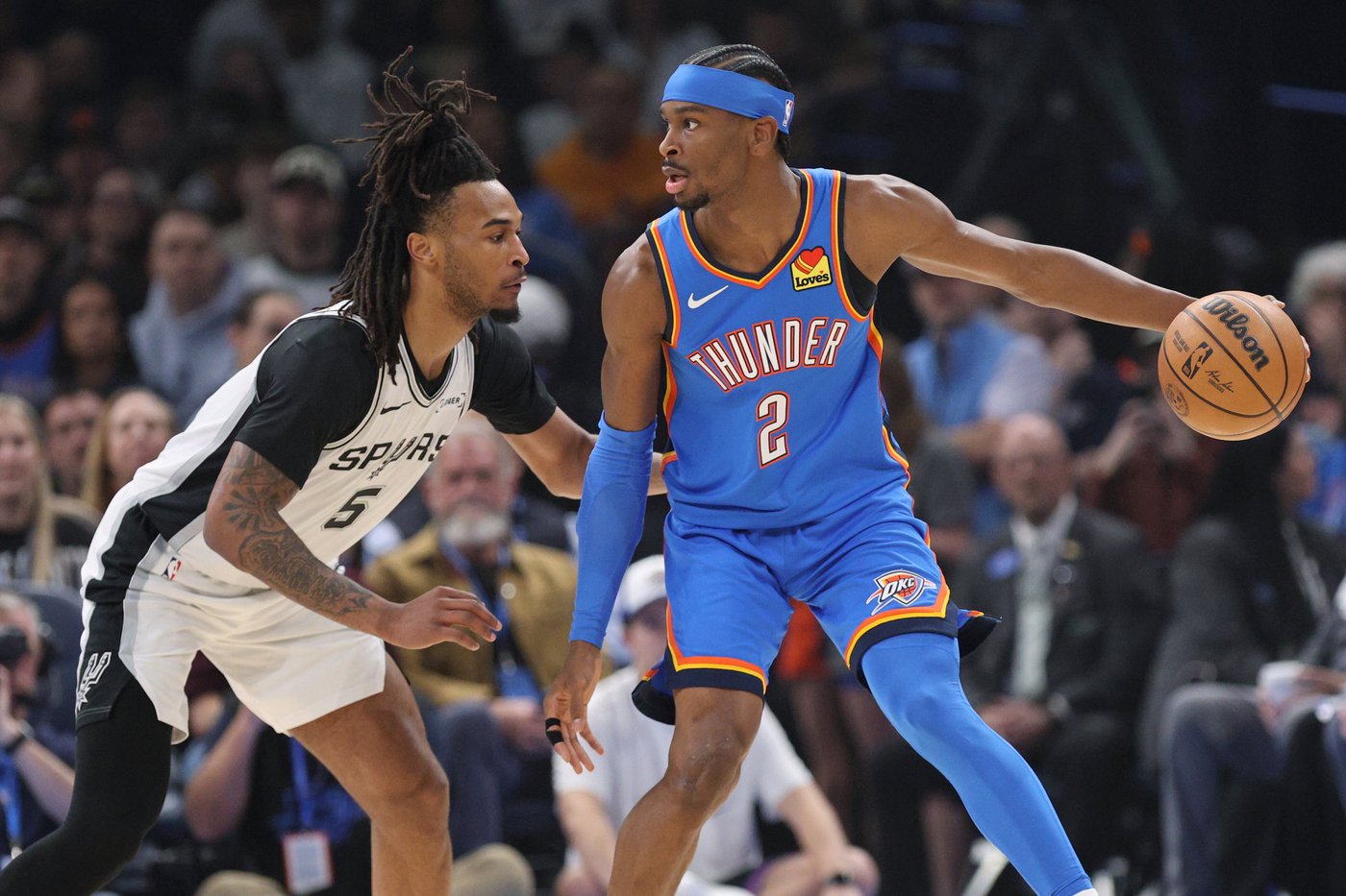 Defending champion Thunder back on track at midpoint after beating Spurs for 1st time in 4 meetings | iNFOnews.ca Defending champion Thunder back on track at midpoint after beating Spurs for 1st time in 4 meetings | iNFOnews.ca