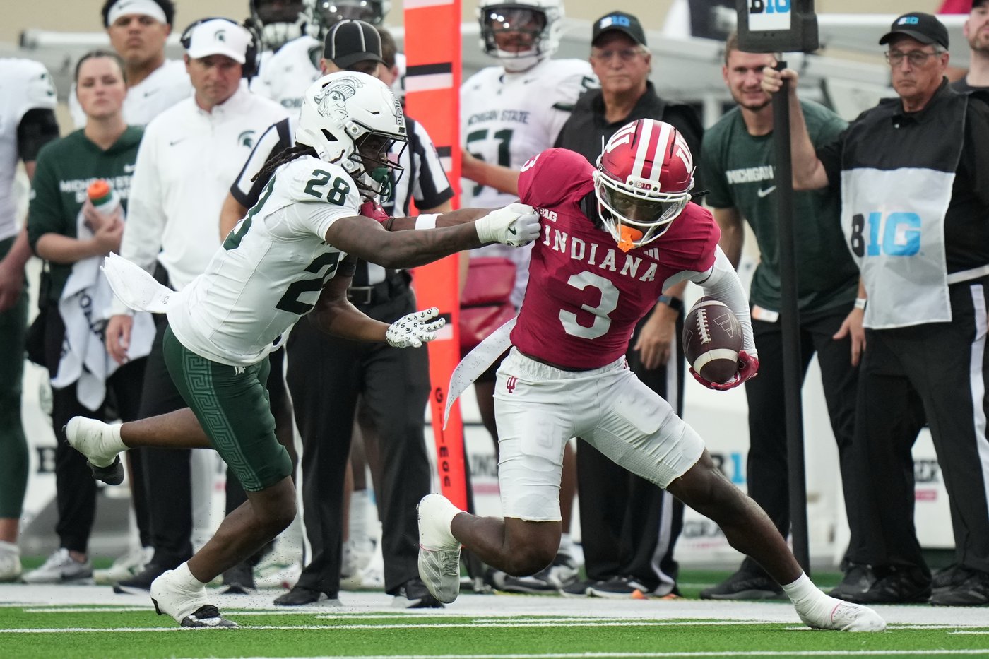 Elijah Sarratt, Omar Cooper Jr. headline receiving corps that has No. 2 Indiana soaring | iNFOnews.ca Elijah Sarratt, Omar Cooper Jr. headline receiving corps that has No. 2 Indiana soaring | iNFOnews.ca