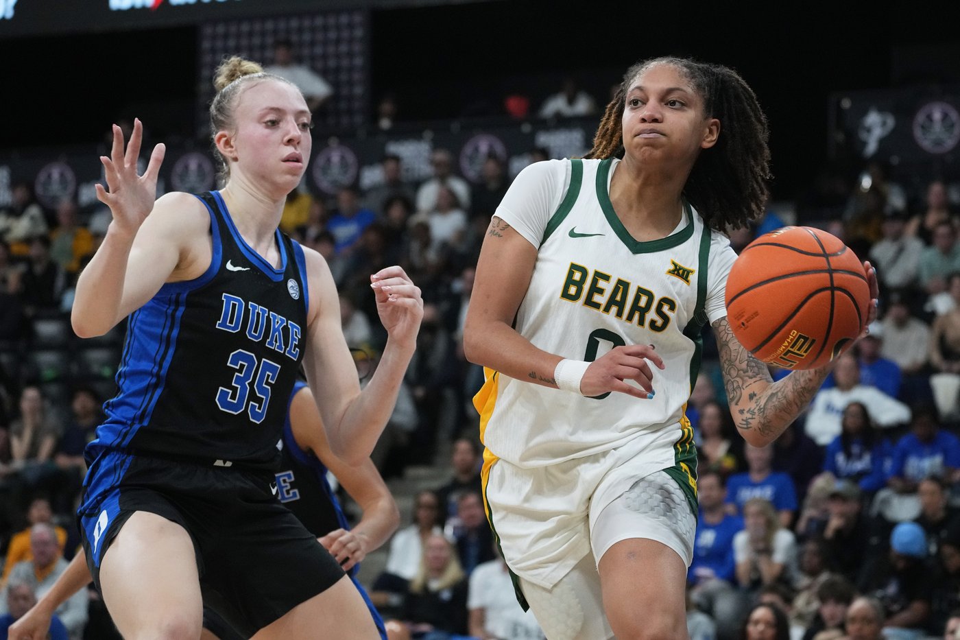 Taliah Scott scores 24 points to help Baylor beat Duke 58-52 in women's college basketball in Paris | iNFOnews.ca Taliah Scott scores 24 points to help Baylor beat Duke 58-52 in women's college basketball in Paris | iNFOnews.ca