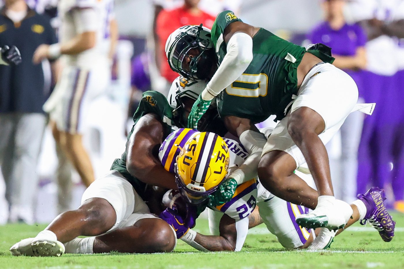 Nussmeier's four touchdowns lead No. 3 LSU to a dominant 56-10 win over Southeastern Louisiana | iNFOnews.ca Nussmeier's four touchdowns lead No. 3 LSU to a dominant 56-10 win over Southeastern Louisiana | iNFOnews.ca