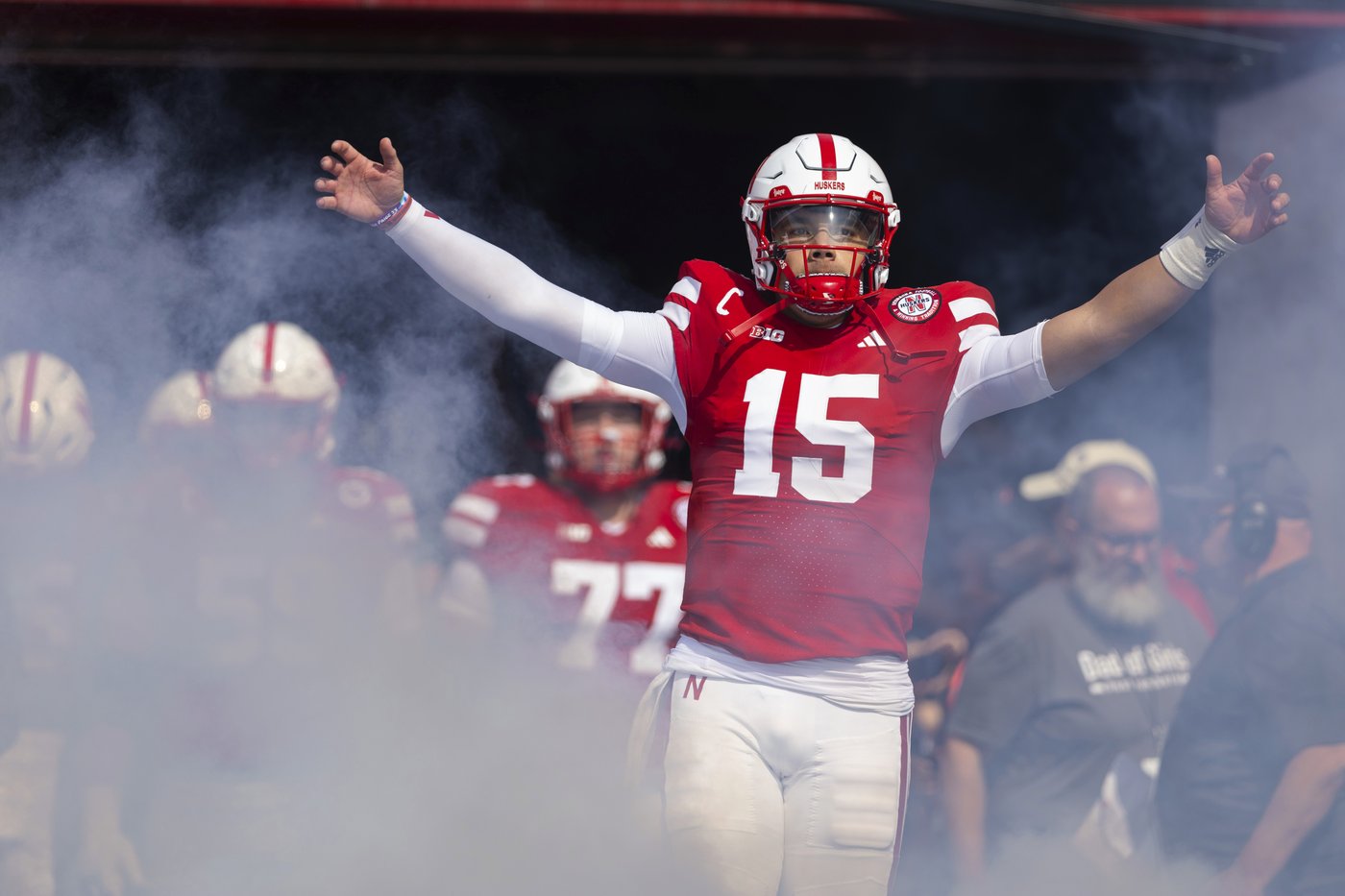 Nebraska completes Hail Mary to tie No. 21 Michigan as half expires | iNFOnews.ca Nebraska completes Hail Mary to tie No. 21 Michigan as half expires | iNFOnews.ca