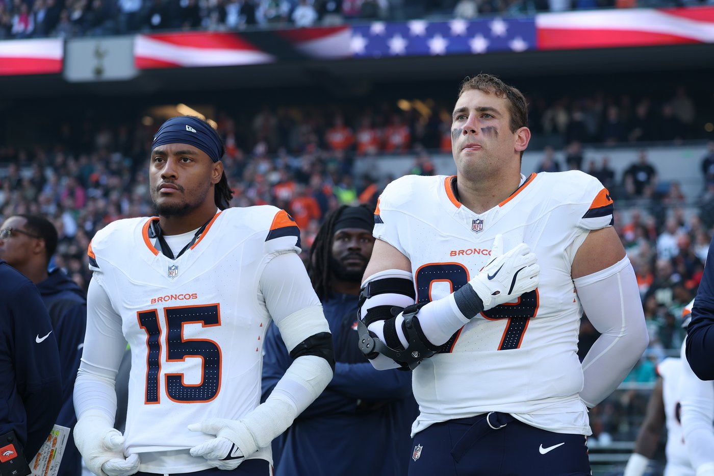 Giants' spark plug rookies Jaxson Dart and Cam Skattebo to test Broncos' top defense | iNFOnews.ca