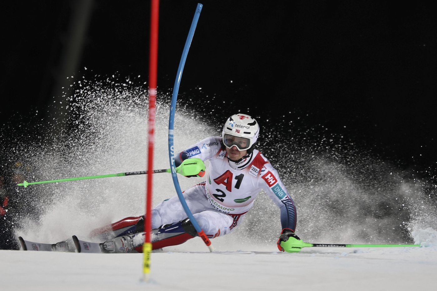 Kristoffersen beats McGrath to lead Norwegian 1-2 in last World Cup slalom before Olympics | iNFOnews.ca