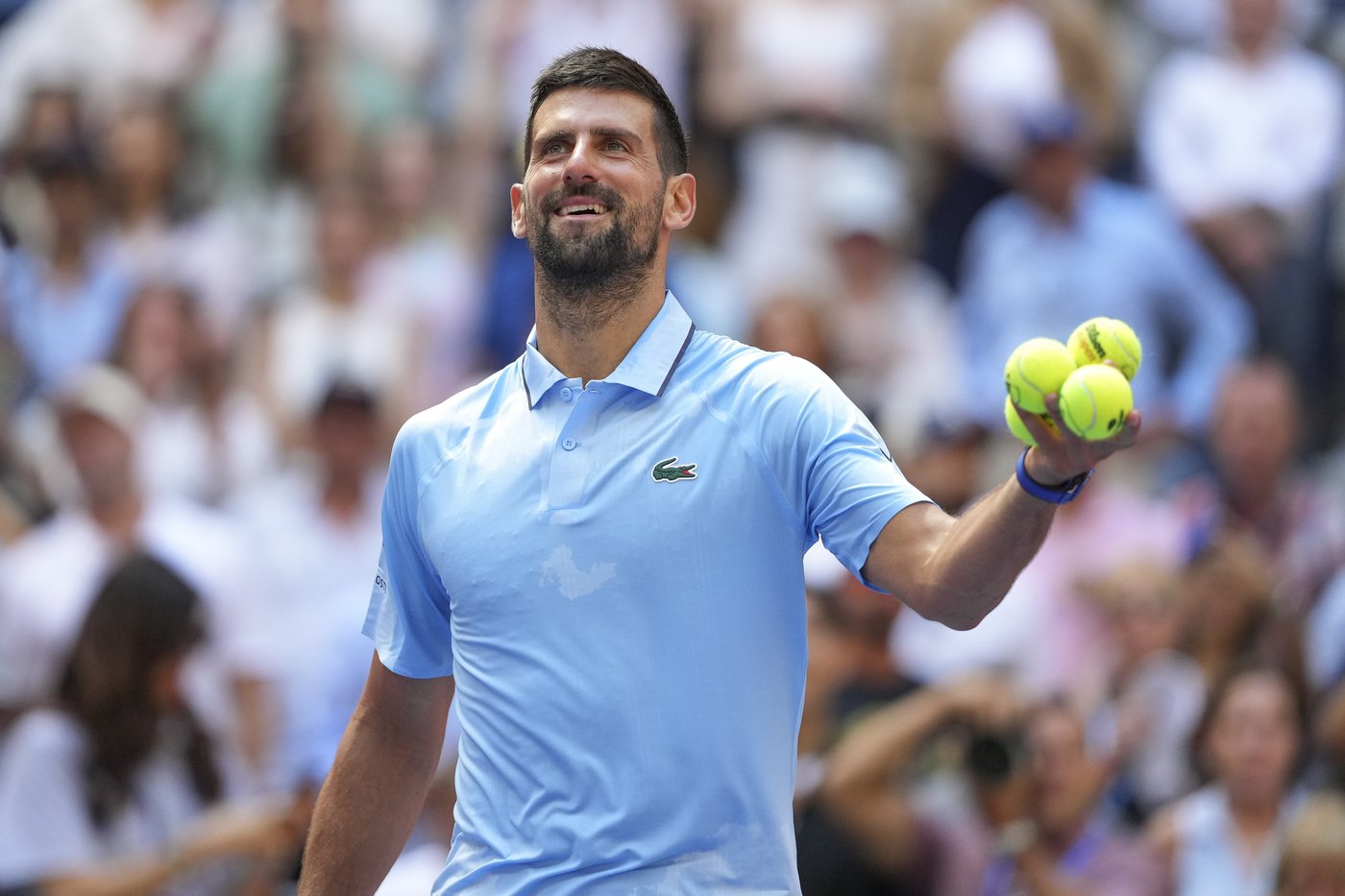 Photos: From violin mimics to victory fists, Djokovic steals the show | iNFOnews.ca