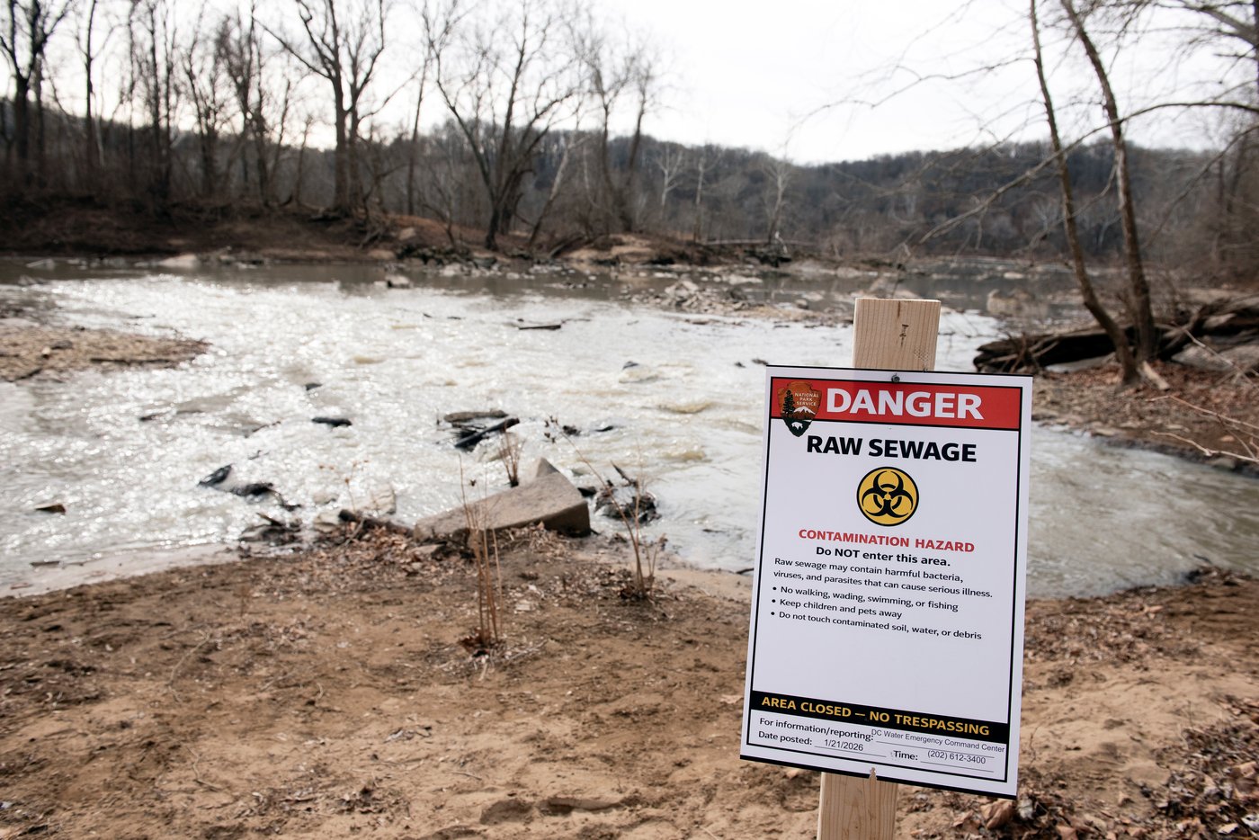 Massive sewage spill flowing into Potomac River upstream from Washington | iNFOnews.ca