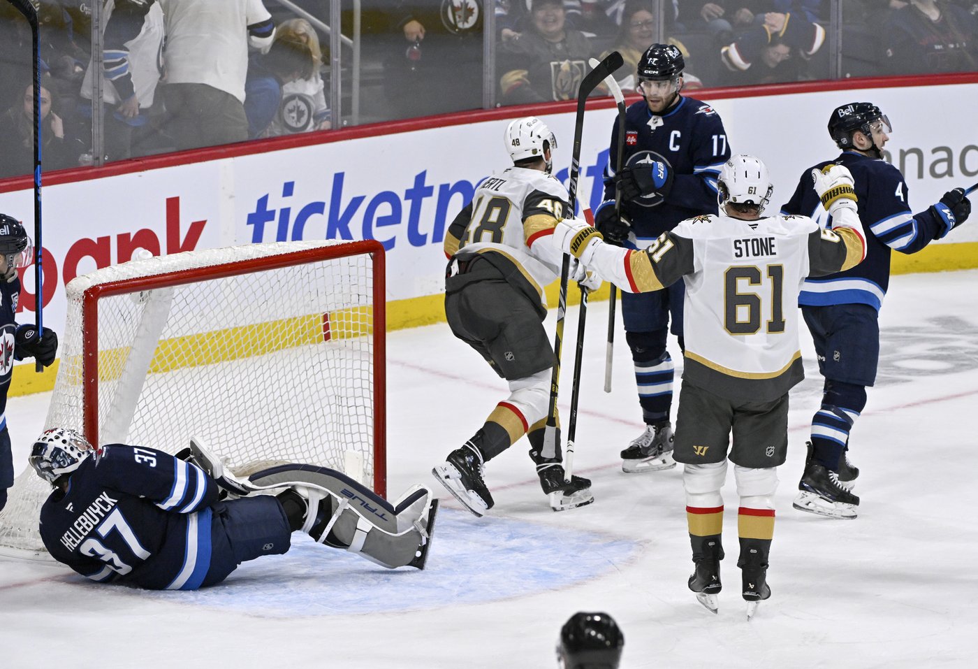Hertl plays OT hero as Golden Knights extend Jets' losing streak to 10 games | iNFOnews.ca