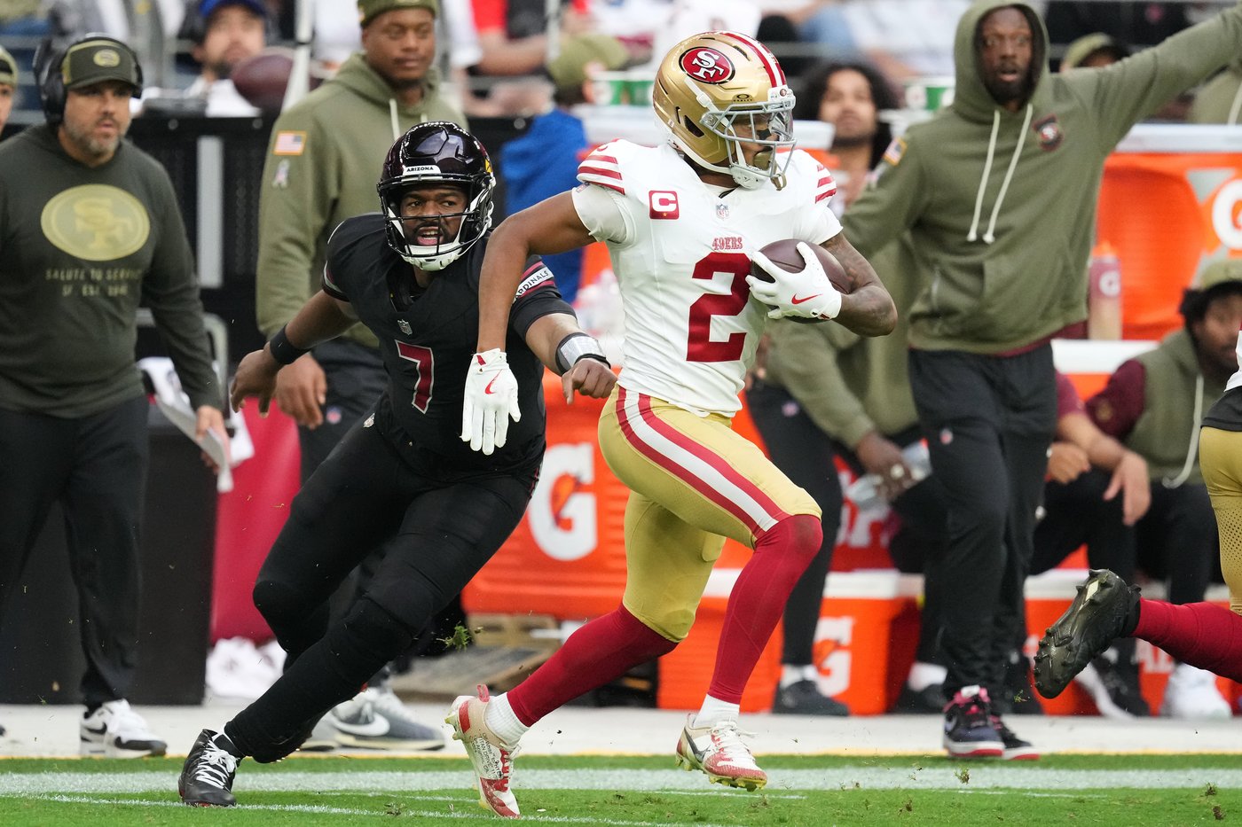 49ers' big win over Cardinals fueled by Purdy, takeaways and key special teams play | iNFOnews.ca