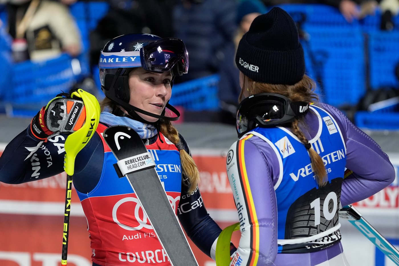 Mikaela Shiffrin wins 4th straight slalom of the Olympic season as rivals falter in night race | iNFOnews.ca Mikaela Shiffrin wins 4th straight slalom of the Olympic season as rivals falter in night race | iNFOnews.ca
