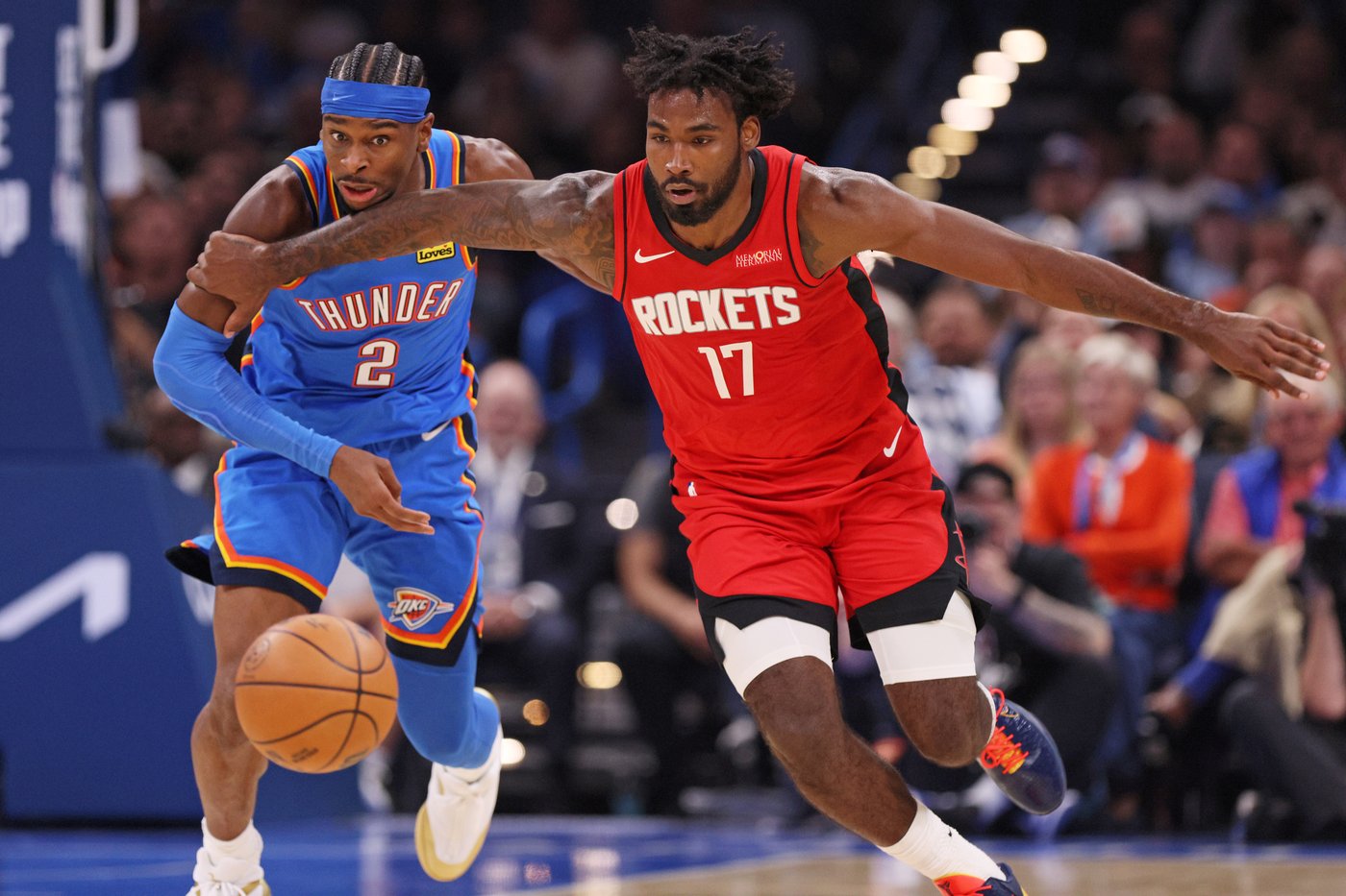 Thunder celebrate ring ceremony, banner unveiling and double-OT win over Durant's Rockets | iNFOnews.ca Thunder celebrate ring ceremony, banner unveiling and double-OT win over Durant's Rockets | iNFOnews.ca