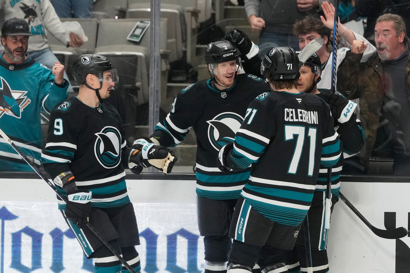 Celebrini's jaw-dropping goal helps Sharks beat Flames 6-3 | iNFOnews.ca