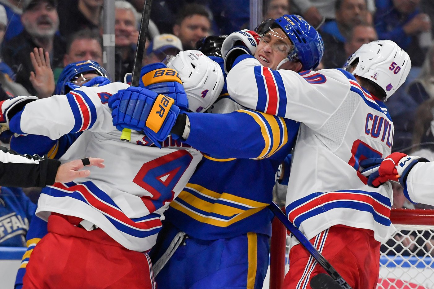 Shesterkin stops 37 shots, Sullivan gets 1st win as Rangers' coach in 4-0 victory over Sabres | iNFOnews.ca Shesterkin stops 37 shots, Sullivan gets 1st win as Rangers' coach in 4-0 victory over Sabres | iNFOnews.ca