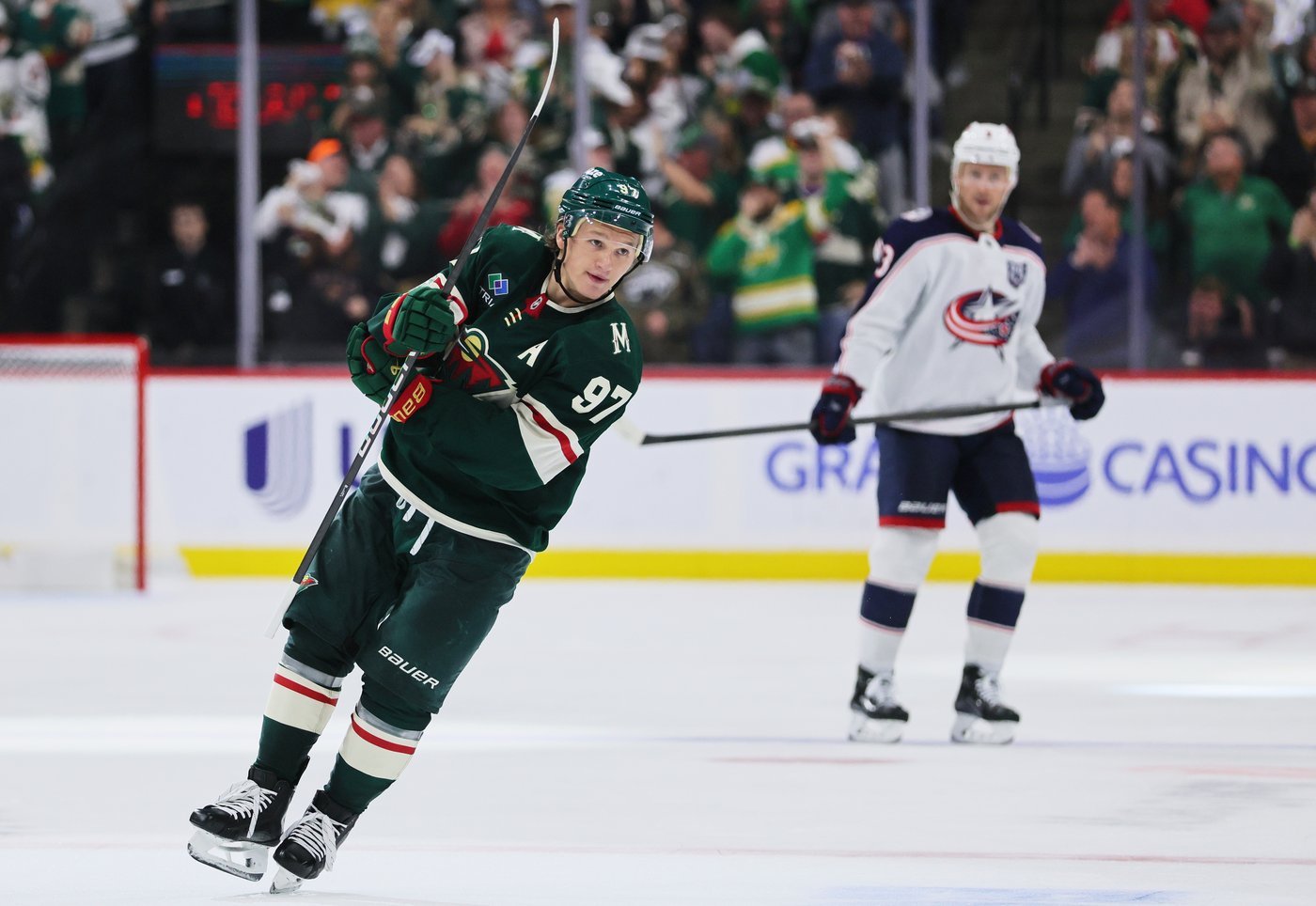 Marchenko's hat trick and Merzlikins' 48 saves help Blue Jackets spoil Wild home opener with 7-4 win | iNFOnews.ca