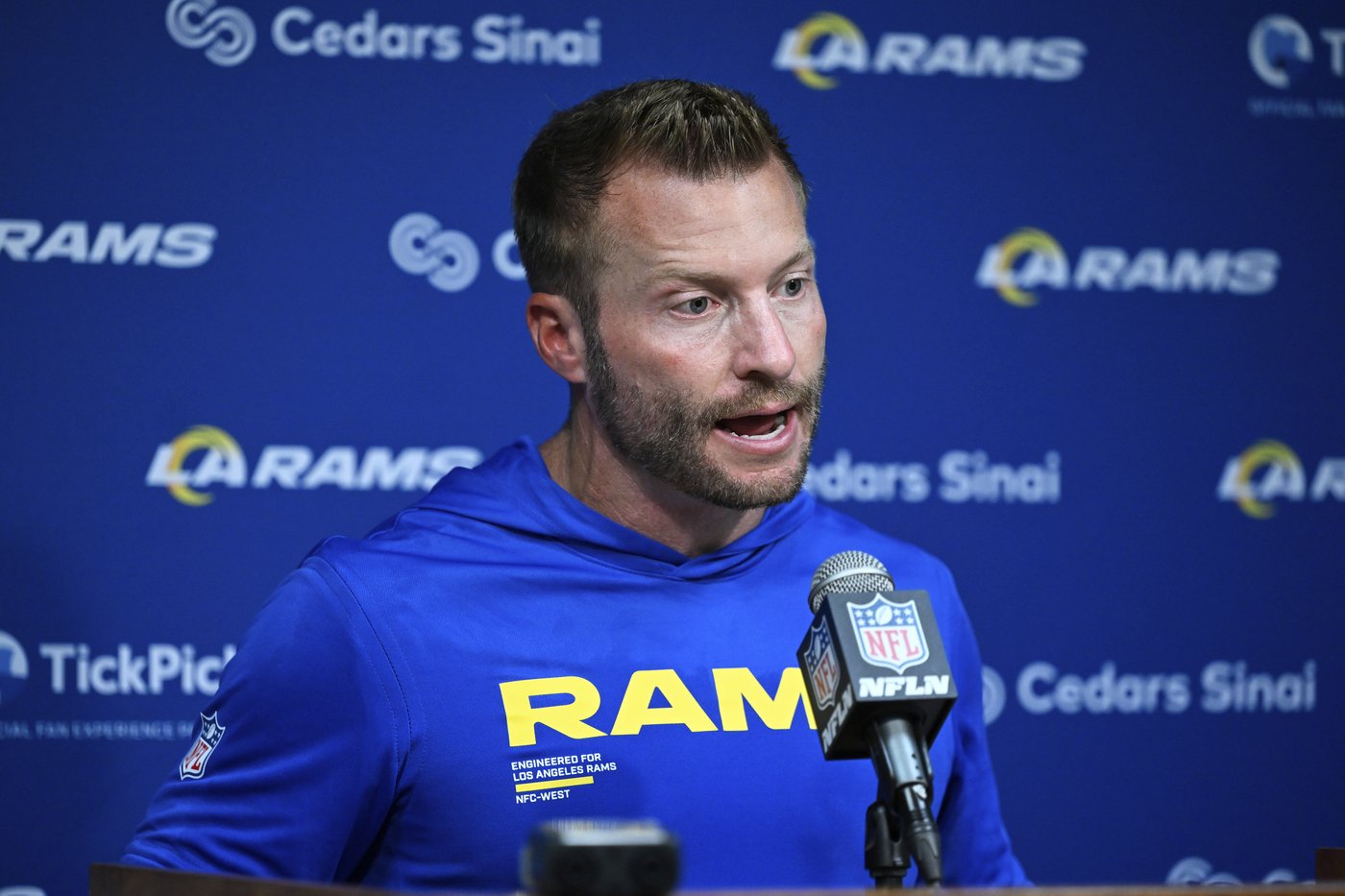 McVay won't need surgery on injured foot while he prepares Rams to face Eagles | iNFOnews.ca