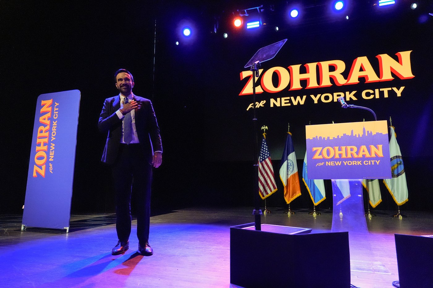 Photos of Zohran Mamdani and his supporters as they celebrate his election as NYC's mayor | iNFOnews.ca