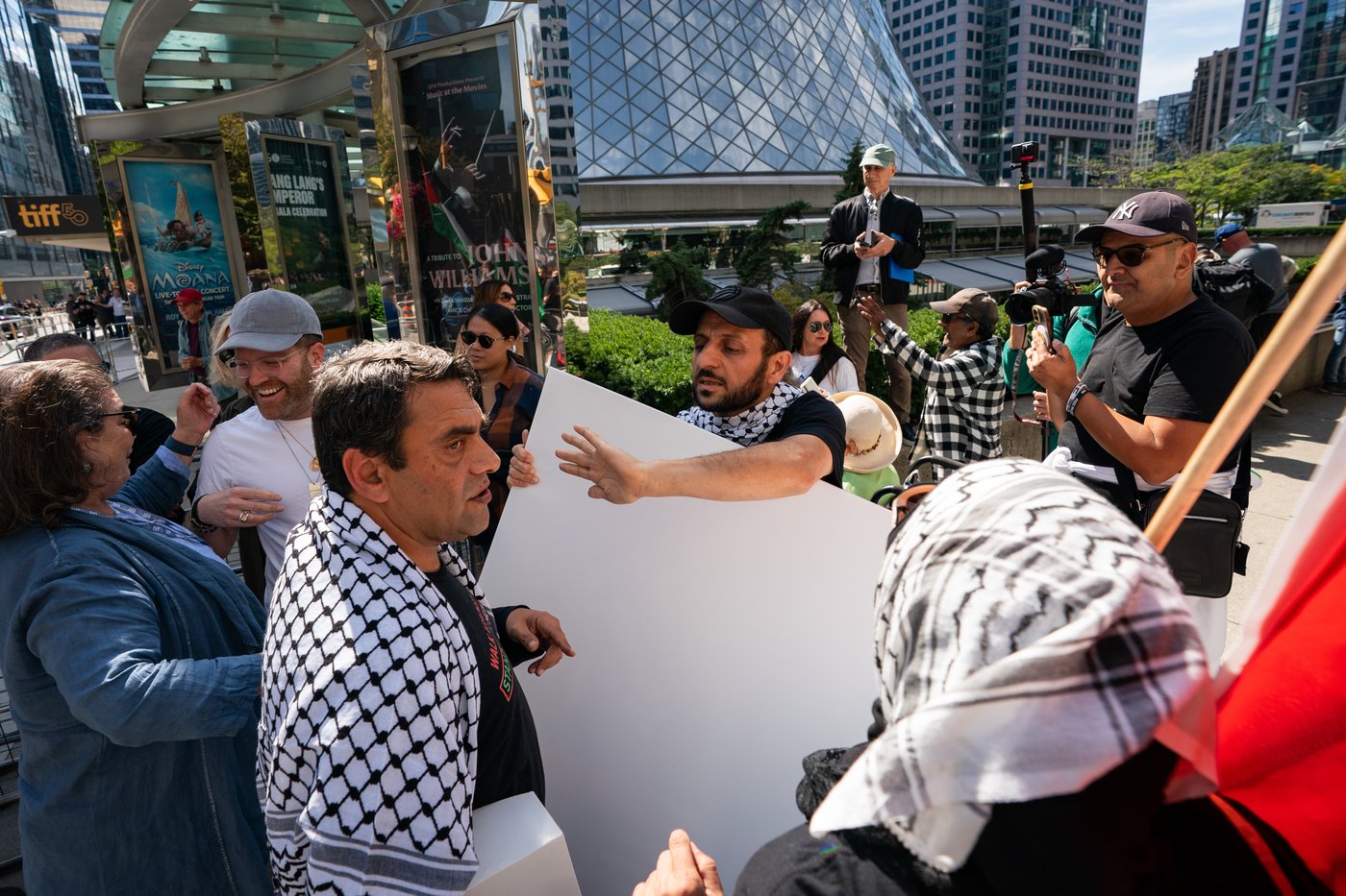 Tensions flare inside and outside TIFF theatre showing Oct. 7 documentary | iNFOnews.ca