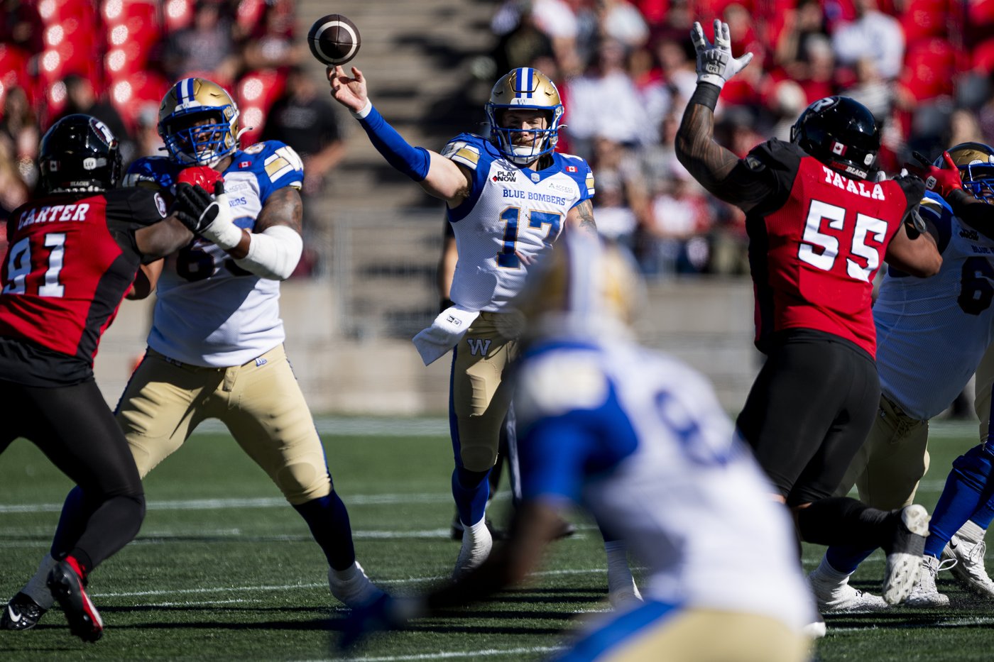 Blue Bombers grind out 26-18 victory over Redblacks to snap three-game slide | iNFOnews.ca Blue Bombers grind out 26-18 victory over Redblacks to snap three-game slide | iNFOnews.ca