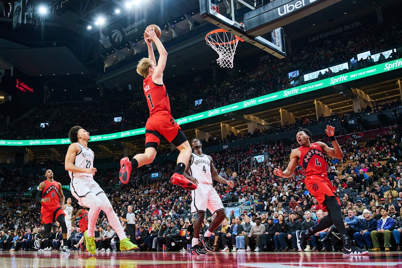 Raptors beat Nets to win seventh straight; Barrett leaves game early with knee sprain | iNFOnews.ca