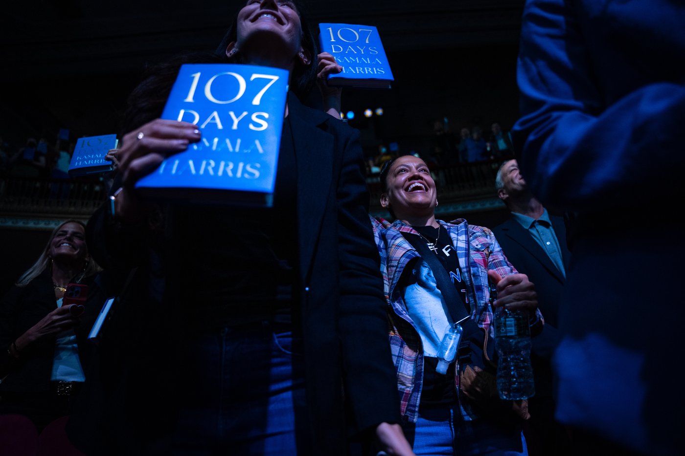 Harris faces protesters, condemns Israel's war in Gaza on first night of book tour | iNFOnews.ca