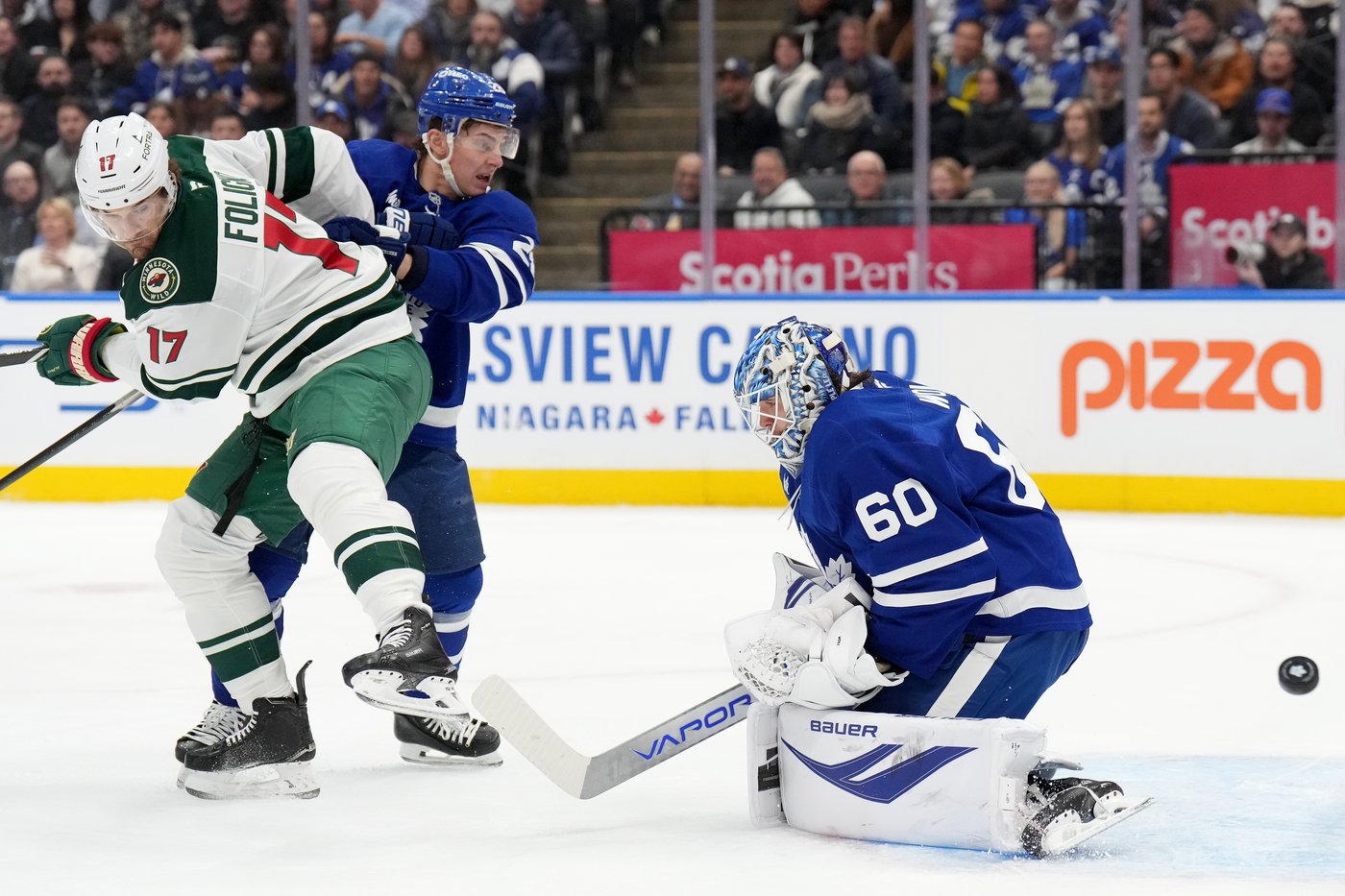 Foligno's first career hat trick pushes Wild past Maple Leafs 6-3 | iNFOnews.ca