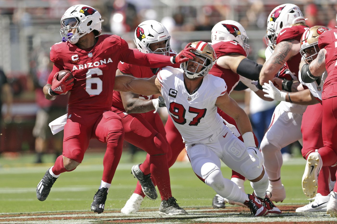 49ers star defensive end Nick Bosa is out for the season with a torn ACL | iNFOnews.ca
