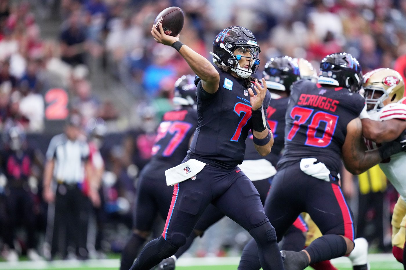 Stroud has season-high 318 yards passing with two TDs to lead the Texans over the 49ers 26-15 | iNFOnews.ca Stroud has season-high 318 yards passing with two TDs to lead the Texans over the 49ers 26-15 | iNFOnews.ca